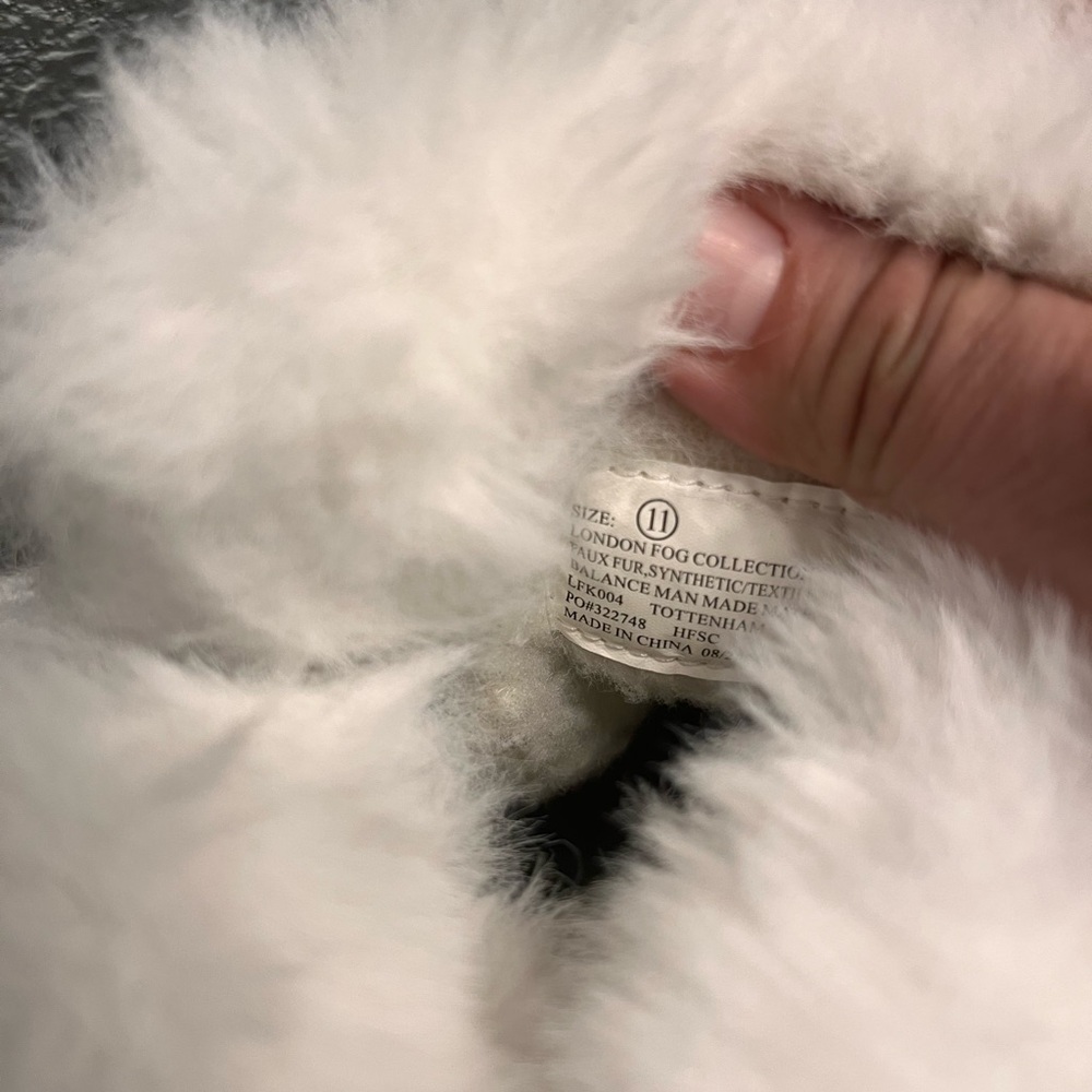 LONDON FOG LIKE NEW Brown and White Fur-Lined Winter Boots - Picture 5 of 11